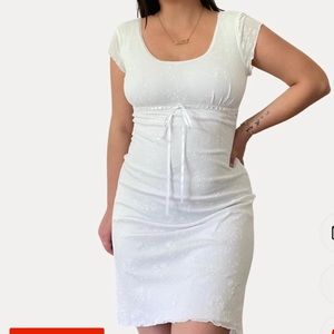 Vintage Cottagecore White Dress